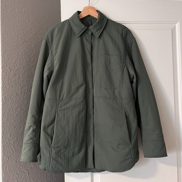 lululemon athletica Jackets & Blazers - Lululemon Lightweight Insulated Shirt Jacket Size XS Green/Grey Eucalyptus